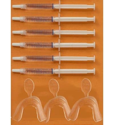 Teeth Whitening 35% 6 Syringe & 3 D.I.Y. Moldable Tray Kit