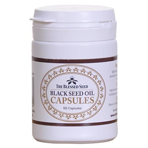 The Blessed Seed Mild Black Seed Oil Capsules - 60 Capsules (500mg) - 100% Pure Cold Pressed, 1% Volatile Oil - Health Supplement and Immunity Booster