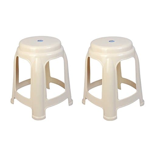 Logic Tiger Eye Stool, Set of 2 (Beige)
