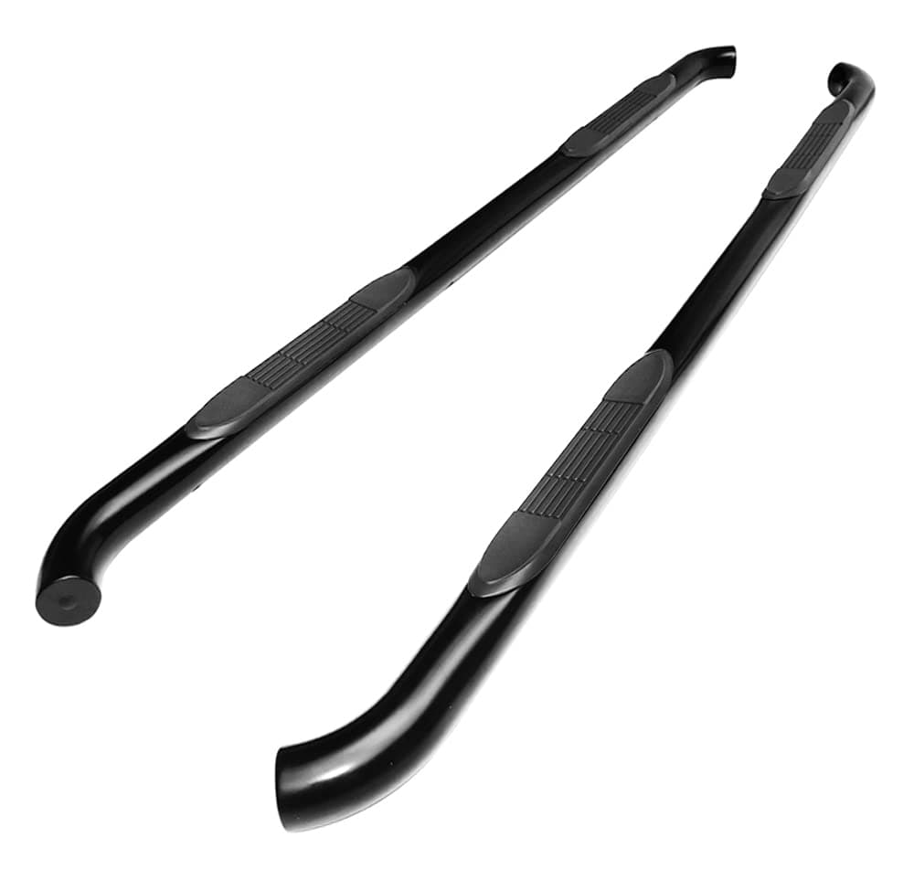 MaxMateCompatible with 2007-2021 Toyota Tundra Crew Max Black 3" Side Step Rails Nerf Bars Running Boards (2pcs with Mounting Bracket Kit) | WBT31708