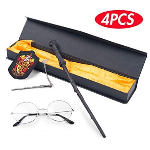 Johouse 4Pcs Wand Accessories Set, with Glasses Frames and Wizard Wand
