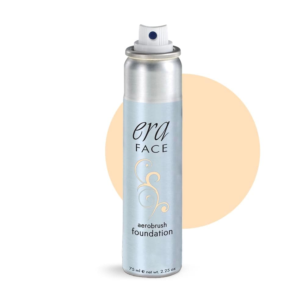 ERA Beauty Face Spray Makeup Airbrush Foundation (Y3 Butterscotch, 2.25 oz) - Everyday, Buildable, Professional Spray on Cosmetics