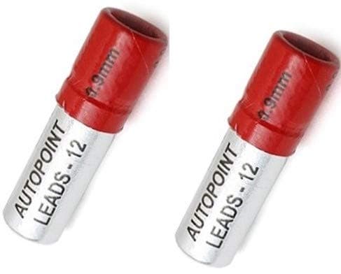 Autopoint 893-1 MechAutopoint Pencil Leads, Red (0.9mm) 2 tubes