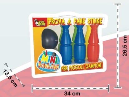 Unogiochi 019 Outdoor Mini Bowling, Multi-Color