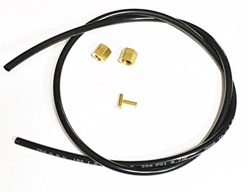 Sellerocity Air Compressor 1/4" Compression Tube Size Unloader Hose Head Pressure 36" Bleed Line Kit W/1/4" Captive Nut Includes Sleeve Ferrule & Insert