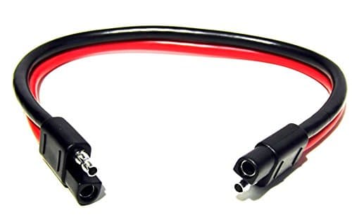 2 Pin Quick Disconnect Wire Harness SAE Connector Bullet Lead Cable - (8 Gauge with Fuse / 14 ft)