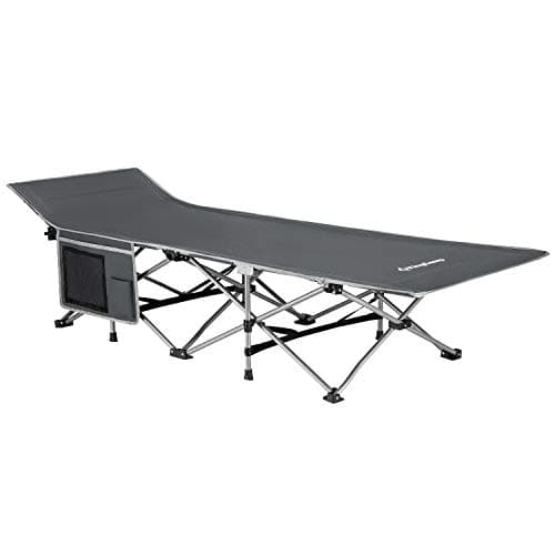 KingCamp Strong Stable Folding Camping Bed Cot with Carry Bag