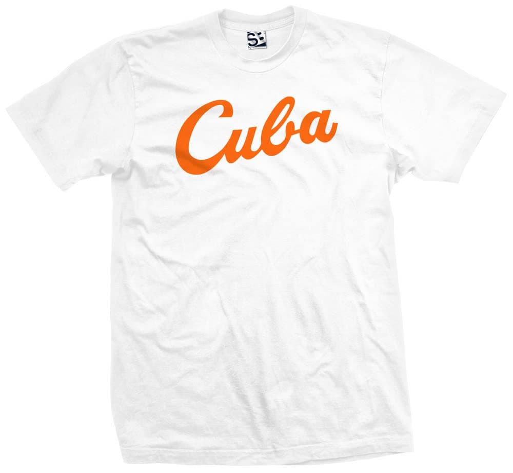 Shirt Boss Unisex Cuba Baseball Script T-Shirt