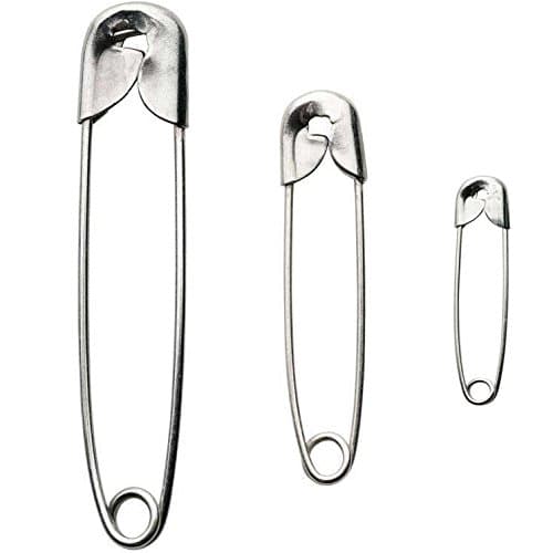 Isusser 500pcs Premium Safety Pins Sweing Pins Assorted Sizes