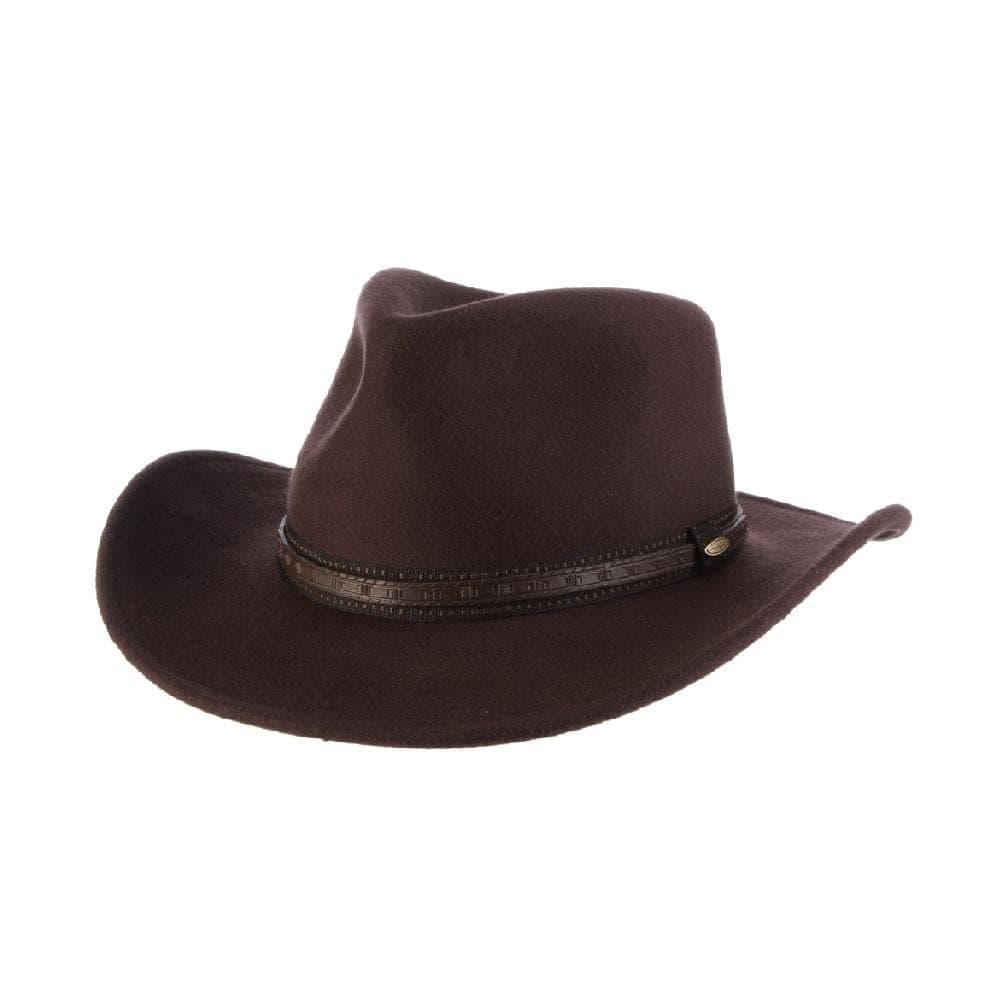 ScalaClassico Men's Crushable Wool Felt Outback