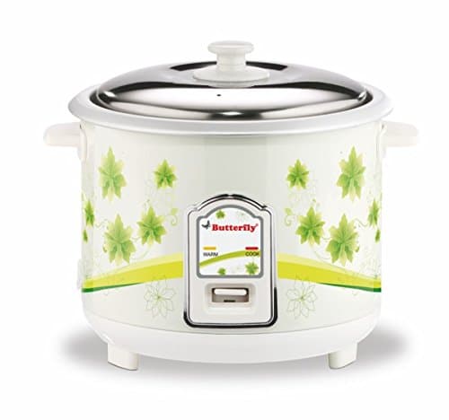 BUTTERFLY JADE 1.8 Liter Rice Cooker, White
