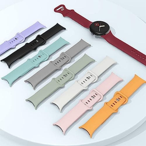 Pixel Bands Compatible for Google Pixel Watch Band/Pixel Watch 2 Band,Soft Silicone Wrist Strap Women's Men's Waterproof Sport Strap Compatible for Google Pixel Watch 2Band/Pixel Watch 2 Strap