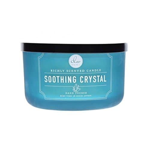 DW Home Decoware Richly Scented Candle 13.77 oz Large triple Wick T Soothing Crystal