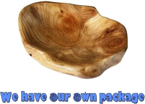 HIZBO MART Root Wood Serving Dish, Vintage Wooden ring dish, appetizer display, Hand Carved Artworks(The length 7~11inch)