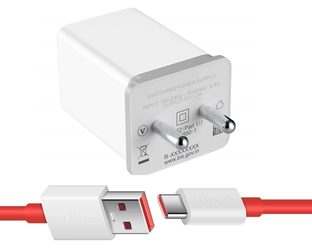 Charger for Moto G85 Original Like Charging Adapter Fast Charging Super Fast Wall Adapter with 1m Type C USB Data Cable O-OPP-RED