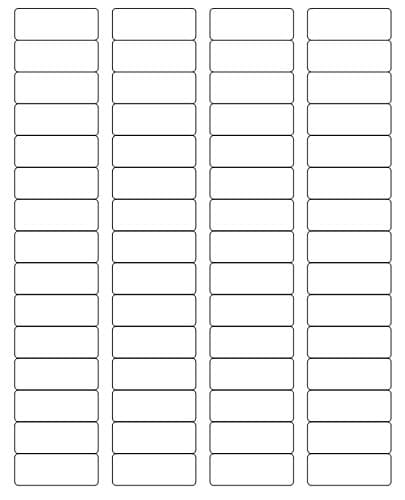 Digiorange Return Address Labels, 0.66 x 1.75 Inches, White, 100 Sheets (6000 Labels)