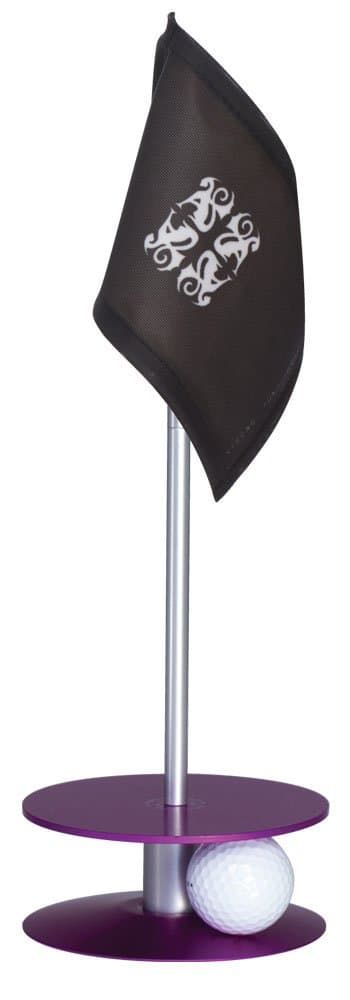 Anne Stone Golf Putt-A-Round Black Flag 1 Putting Aid, Purple, Small