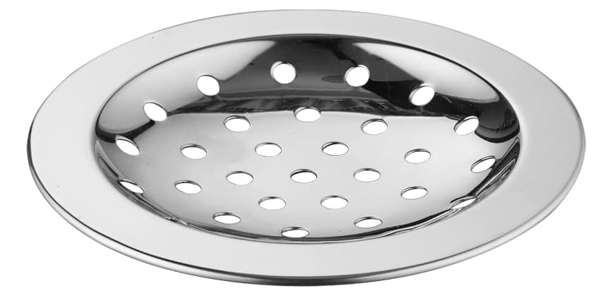 COATS Stainless Steel Drain Strainer Cover Jali Plain for Kitchen Sink, Bathroom, Wash Basin, Washing Machine | Floor Stainless Steel Jali with Chrome Finish - Silver /3-inch