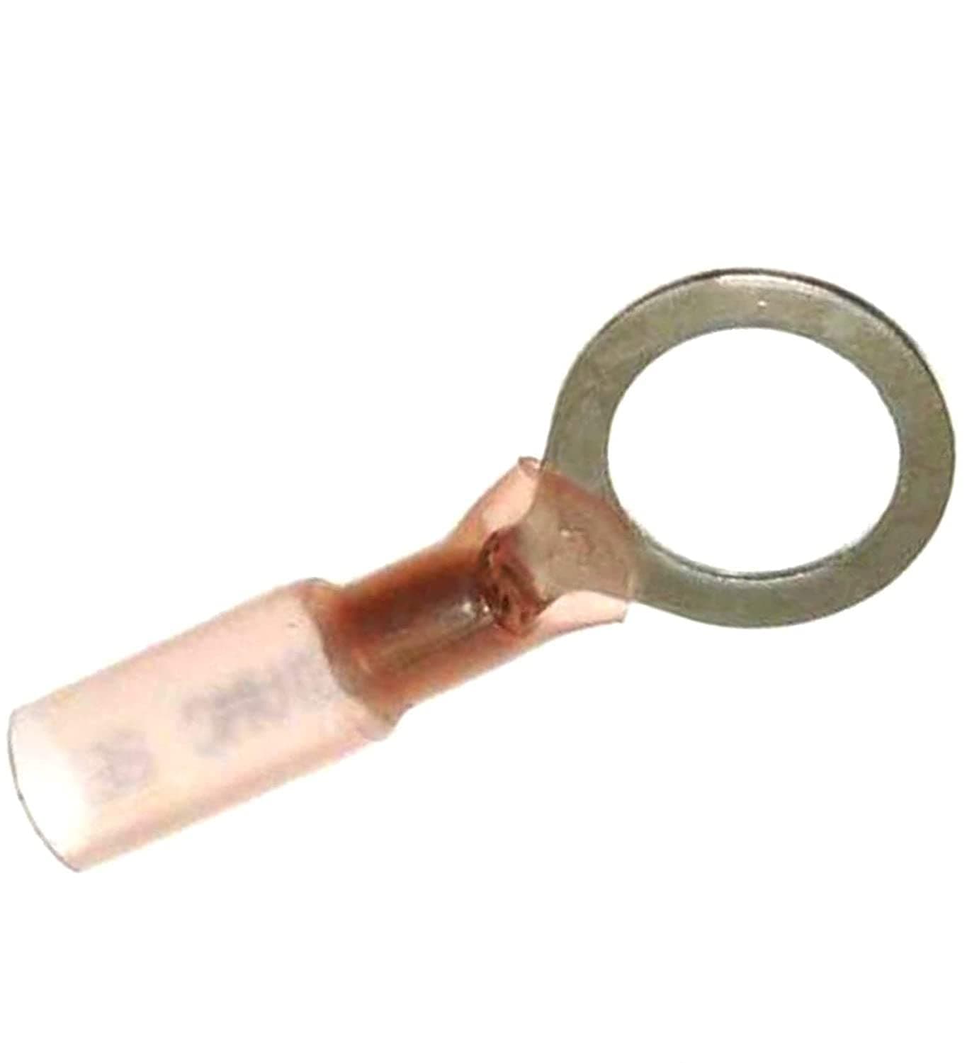 22-18 AWG 3/8" Stud 3M Heat Shrink Connectors Heat Shrink Ring Terminal - Heat Shrink Connectors Heat Shrink Terminals - Electrical Connectors Heat Shrink Electrical Terminals 25Pcs