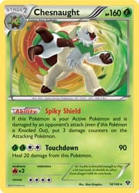 Pokemon - Chesnaught (14/146) - XY - Reverse Holo