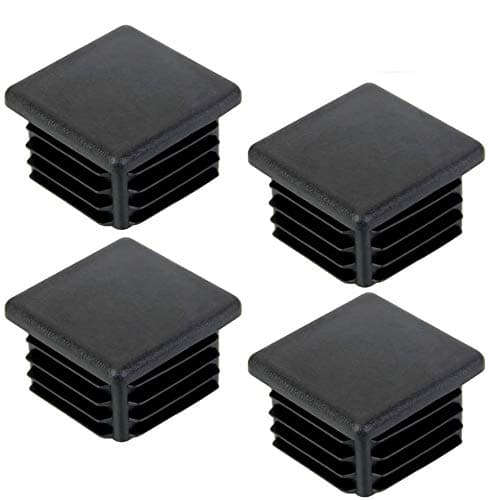 20 x Chair Leg Caps for Square Pipe, Plastic Square Post Caps for Furniture/Trampoline/Cabinet/Shelf/Chair (40 x 40 mm)