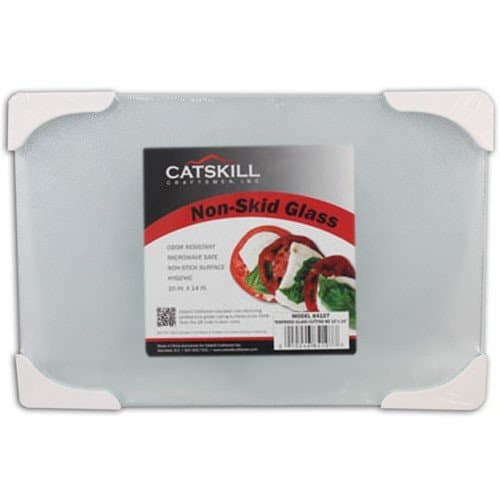 Catskill Non-Skid Glass Cutting Board 10 X 14 (White)