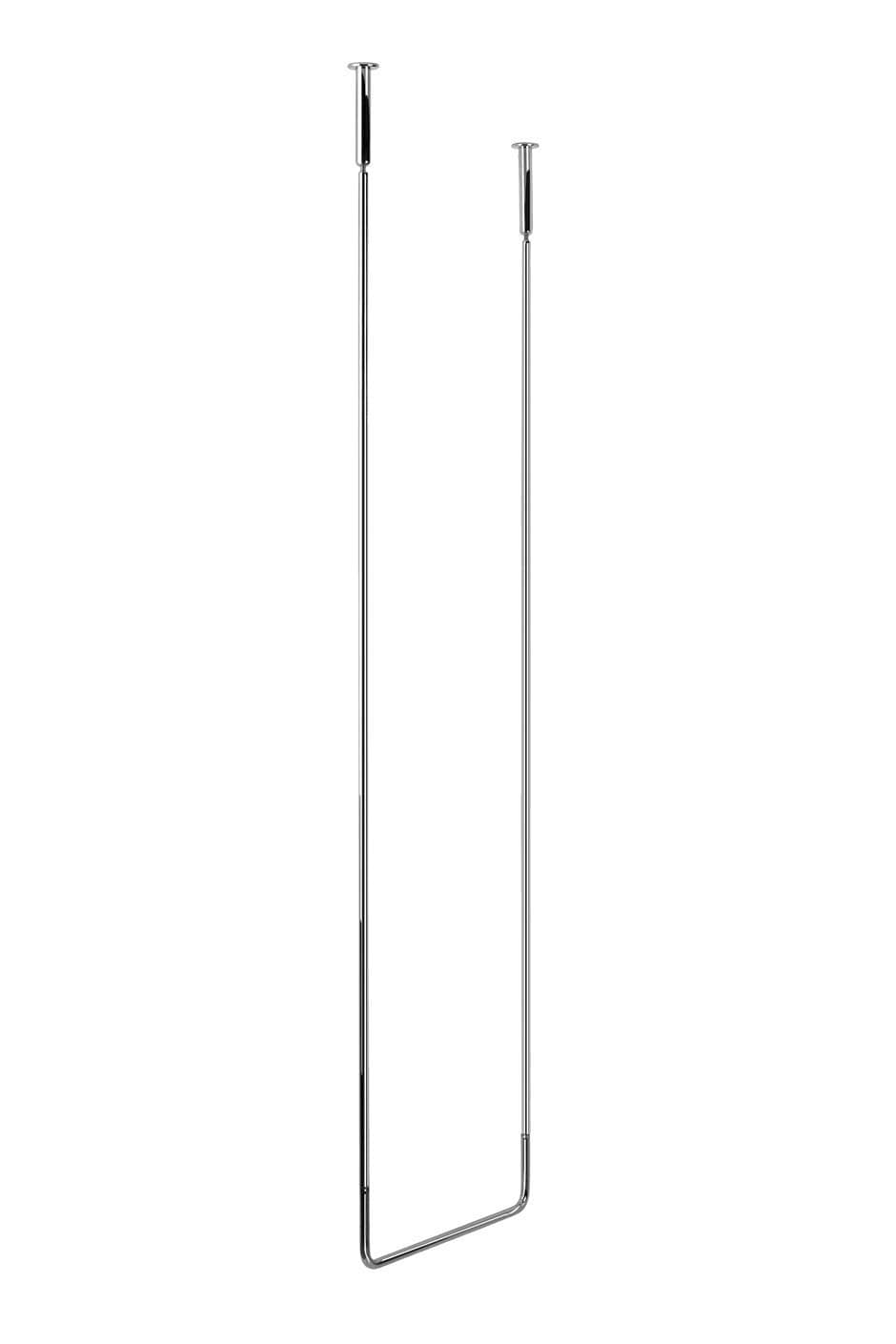 Gessi Ceiling mounted towel bar, 1’ 6-1/4” wide X 5’ 3” long, White CN