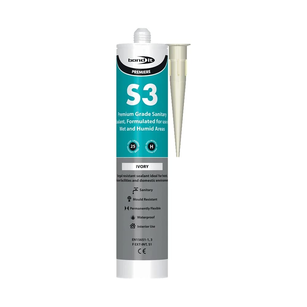 Bond It S3 Ivory High Performance Sanitary Grade Silicone Sealant