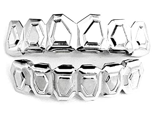 Suicide Squad Joker Silver Teeth Grillz Professional Edition Studio Model w/Mold Kit