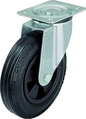 Blickle L-VPP 100R Swivel Caster, 3.94" Wheel Diameter, 154 lb. Load Capacity