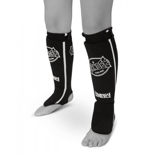 Sandee Cotton Lightweight Shin Guards - Black X-Small
