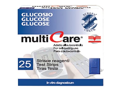 Multicare 23955 Glucose Strip (Pack of 25)