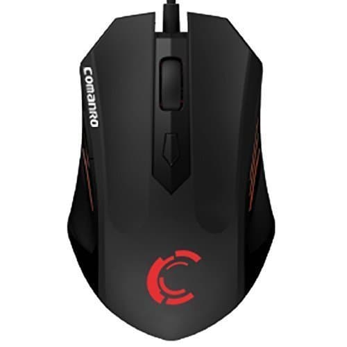 Comanro DM003 High DPI(800 1200 1600 2400) Gaming Mouse with 4 LED (Red, Yellow, Purple, White) Indicator Light for PC Laptop Notebook Computer