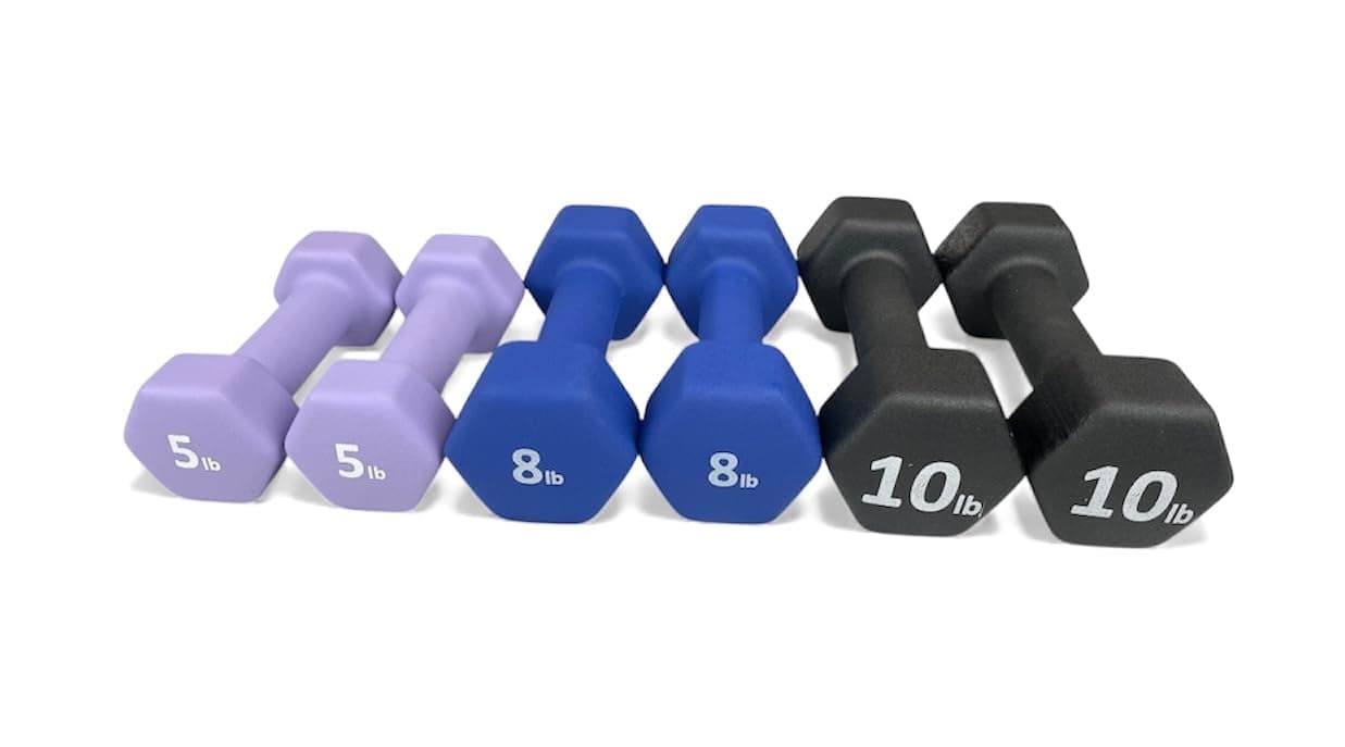 Neoprene Coated Dumbbell Hand Weight Set