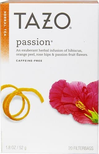 TAZO TEA, TEA,HERBAL,PASSION 20 BAG