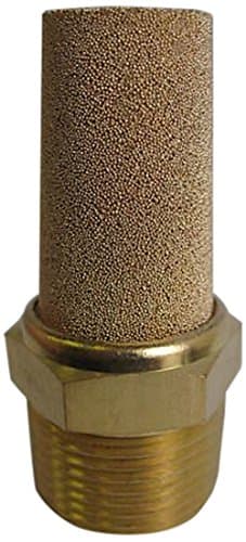 Pneumatic Muffler Filter Sintered Bronze 1/4" BSPT by MettleAir