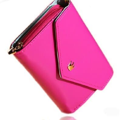 onegood Multi Propose Fashion Cute Synthetic Leather Envelope Wallet Case Purse for Galaxy S2 S3 Iphone 5,4s/4 (Watermelon Red)