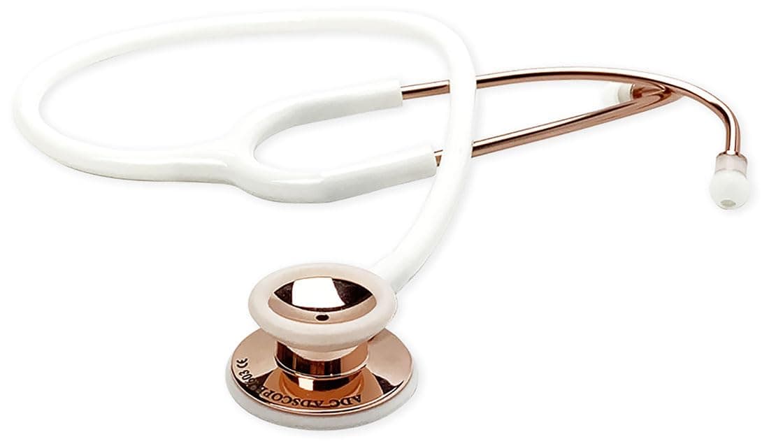 Adscope 603 - Clinician Stethoscope - Rose Gold/White