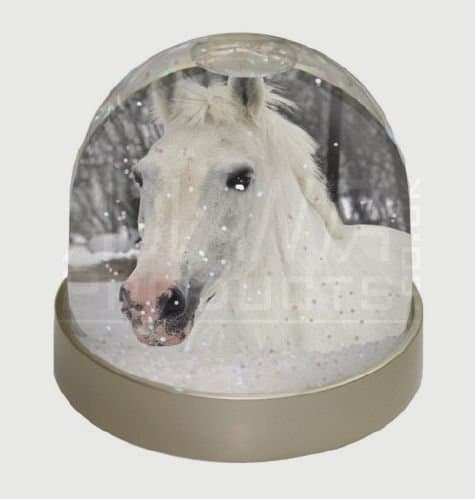 Horse in Snow Snow Waterball, Ref:AH-6GL