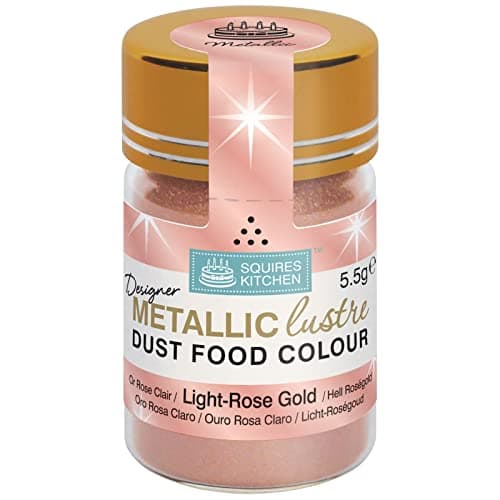 Squires Kitchen Designer Light Rose Gold Metallic Lustre Dust 5.5g