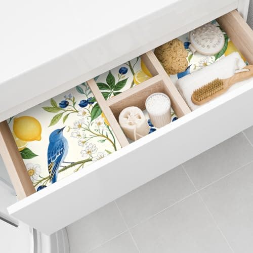 10 Sheets Drawer Liners for Dresser Scented Drawer Liners Non Adhesive Scented Paper for Fragrant Home Shelf Closet(Lemon Scent,Lemon Pattern)