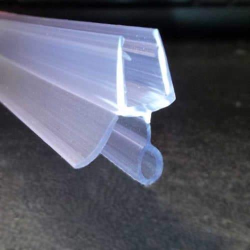 ECOSPA Rubber & Plastic Bath/Shower Screen Seal Strip for 6-8mm Glass Screens or Doors • Straight or Curved • Seals Gaps Between 5-9mm