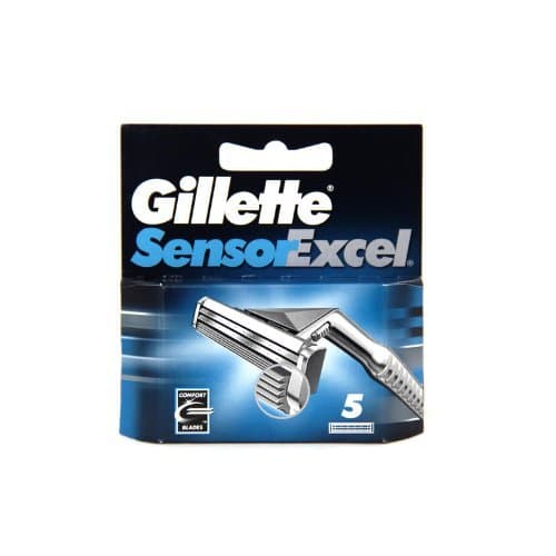 Gillette Sensorexcel Refill Razor Blade Cartridges - Men, 1 Count (5 Count(Pack Of 1)), White