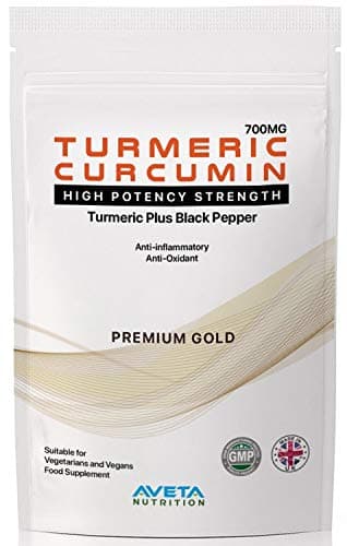 Turmeric Curcumin Black Pepper Maximum Strength Premium Gold Grade Tablets | Max Potency | Health & Joint Support | 95% Curcumin Supplement 5% Black Pepper 700mg | UK Made 360 Tablets Foil Pack
