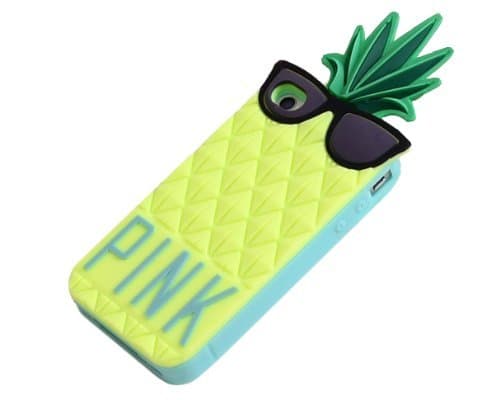 Monond PHISCALE Pineapple Fashion 3D Fruit Ananas Style Soft Case Protective Cover for for iPhone 5/5c/5s Yellow