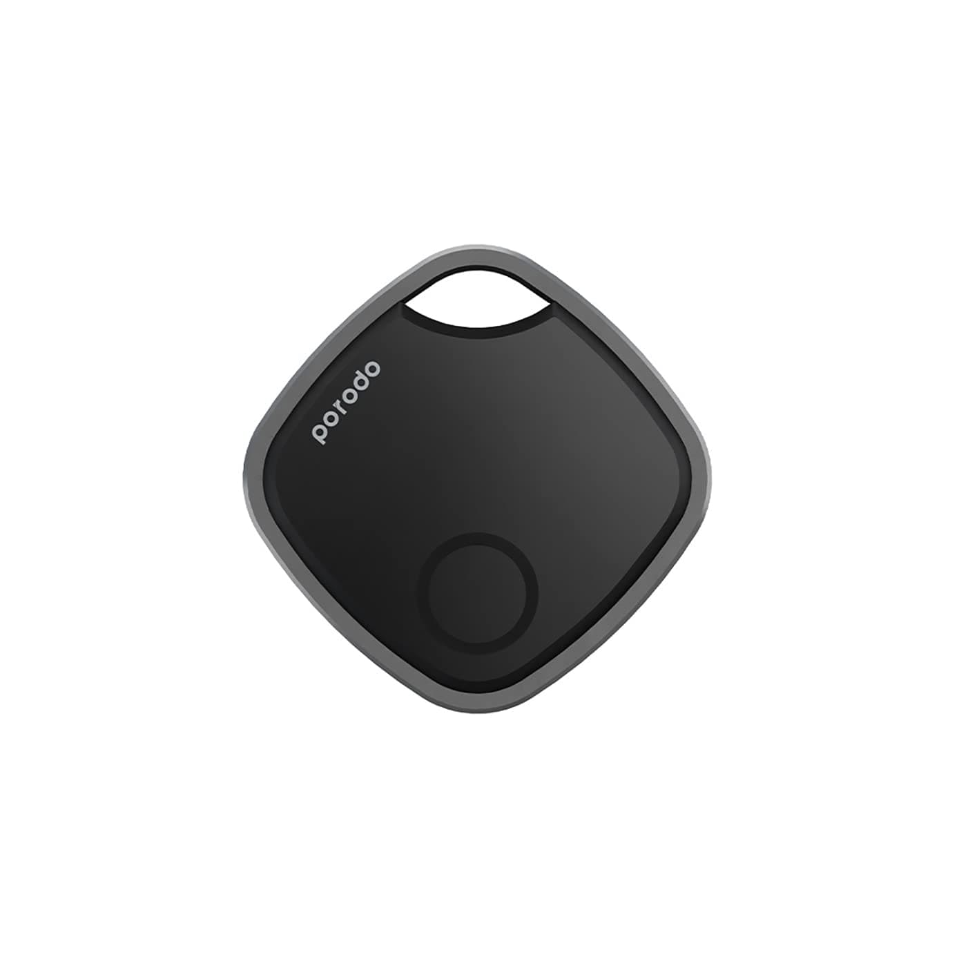 Porodo Lifestyle Smart Tracker Keep Your Things Safe & Within Reach, Anti-Lost, Last-Seen Tracking, Replaceable Battery, Find Tracker Alarm, Waterproof, Protect-your-Valuables-Keychain (Black)