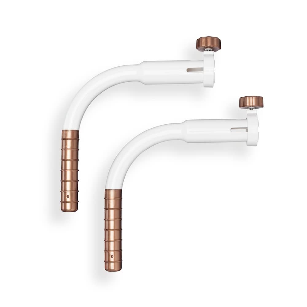 The FasciaBlaster Extender Bars by Ashley Black. Easily Extend The Length of Any FasciaBlaster with a Handle. Reach Your Own Back with Ease. Blast Between Shoulder Blades and Low Back Pain.