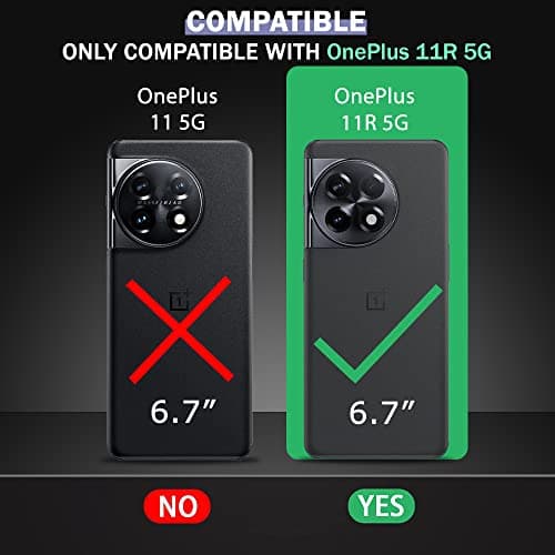 TheGiftKart Back Cover Case for OnePlus 11R 5G Back Case Cover | Slim & Lightweight | Ultra-Premium Design | Camera Protection Bump | Fabric Texture Case Cover for OnePlus 11R (Polycarbonate | Black)