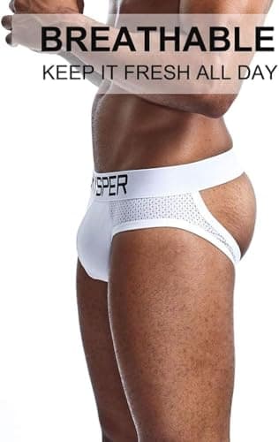 SKYSPER Men's Jockstrap Breathable Mesh 2pcs 3pcs 4pcs Jock Strap Male Underwear, Athletic Supporters for Men