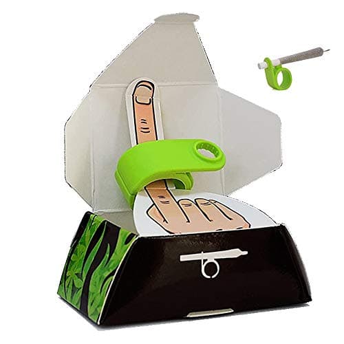 Smoki Roll Holder Ring | Flexible & Comfy Silicone, Ergonomic Design, Heat & Shock Proof Hands Free Rings | Protect Your Hands, Prevent Yellow Stains, Minimize Smell & Enjoy (Green)